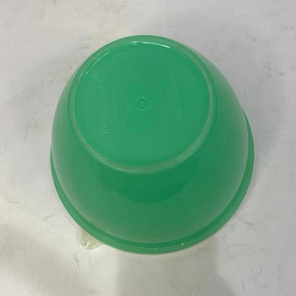 VINTAGE TUPPERWARE Crisp-It Lettuce Crisper Bowl 679-8 Lid 680-15 Jadeite Green - Picture 3 of 6